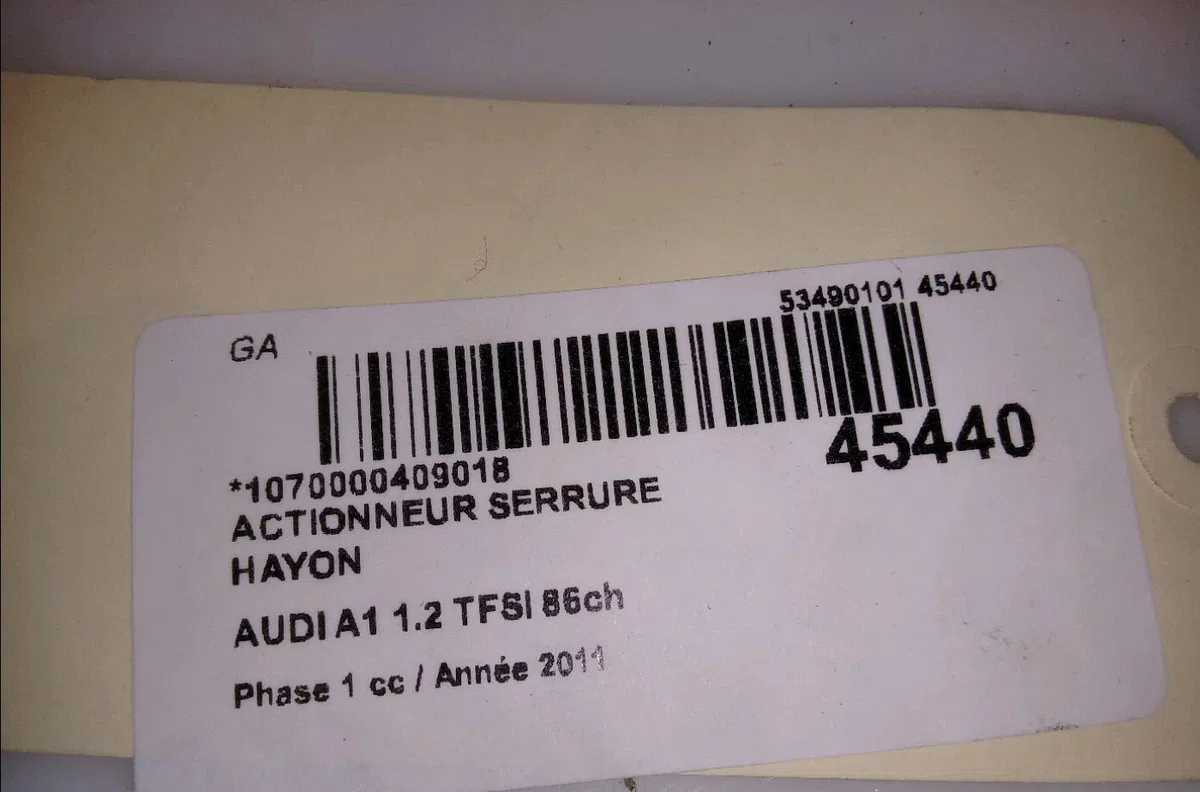 Actionneur serrure hayon Audi A1 (8X1, 8XK) 1.2 tfsi (2010-2015) occasion