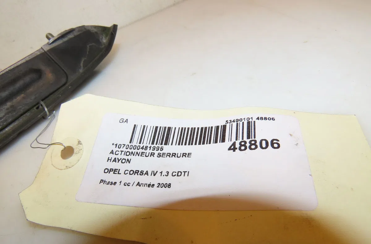 Actionneur serrure hayon Opel CORSA D (S07) 1.3 cdti (l08, l68) (2006-2014) 3 portes occasion