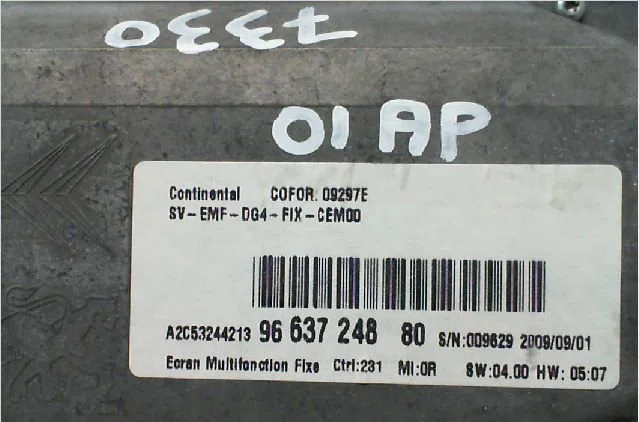 Afficheur digital Citroën C5 III Break (RW_) 2.0 hdi (2008) occasion