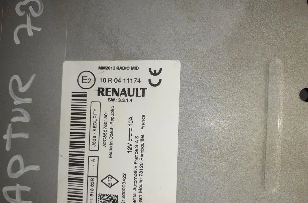 Afficheur digital Renault CAPTUR I (J5_, H5_) 1.3 tce 150 (j5nk, j5js) (2018) occasion