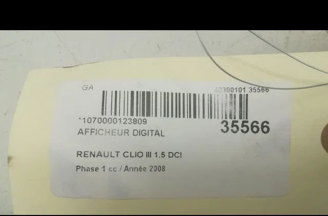 Afficheur digital Renault CLIO III (BR0-1, CR0-1) 1.5 dci (c-br0g, c-br1g) (2005-2012) 5 portes occasion