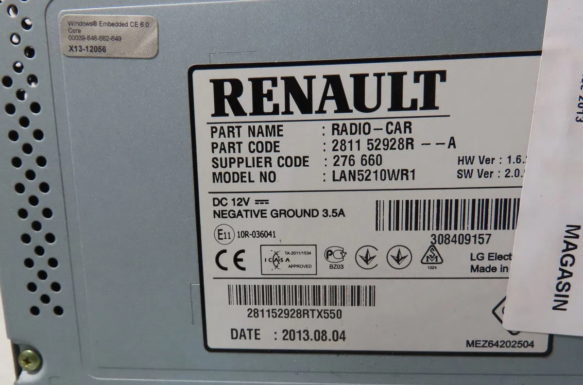 Afficheur digital Renault CLIO IV (BH_) 1.5 dci 90 (2012) 5 portes occasion