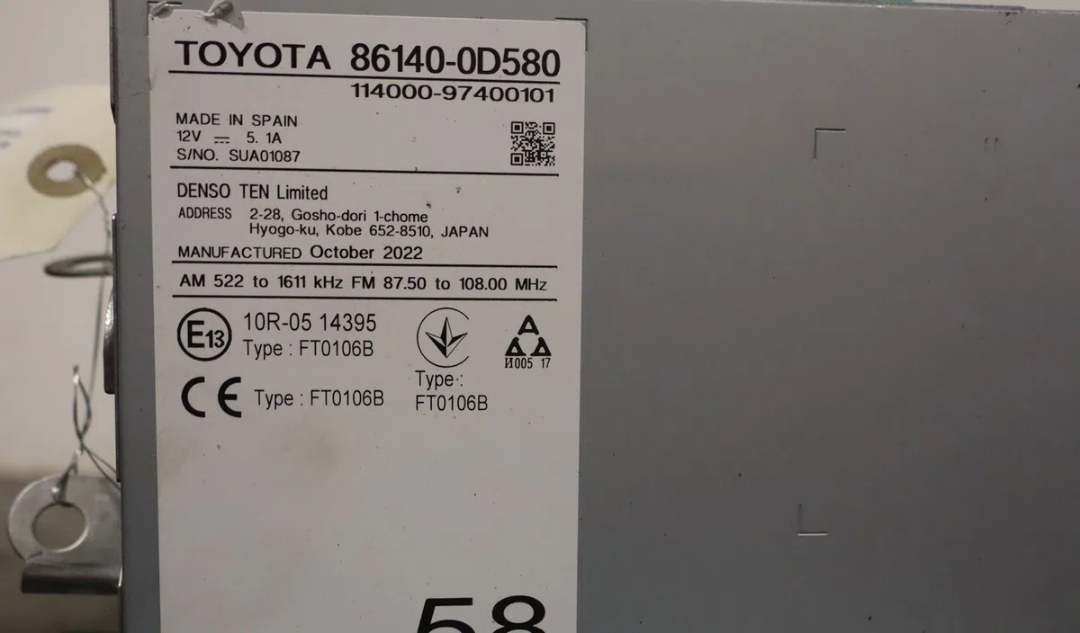 Afficheur digital Toyota YARIS (_P21_, _PA1_, _PH1_) 1.5 hybrid (mxph10, mxph11) (2020) 5 portes occasion
