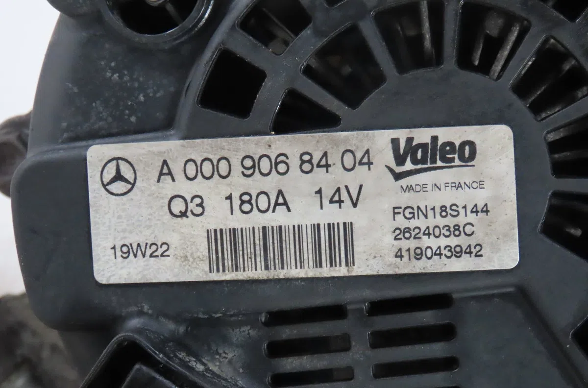 Alternateur Mercedes-benz SPRINTER 3,5-t Camionnette (B907, B910) 316 cdi rwd (907.631, 907.633, 907.635, 907.637) (2018