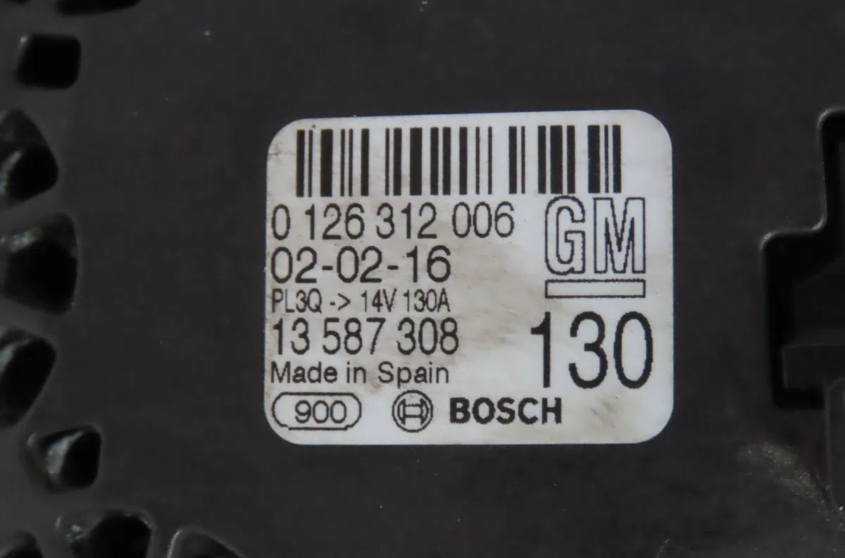 Alternateur Opel ASTRA K (B16) 1.4 turbo (68) (2015) occasion