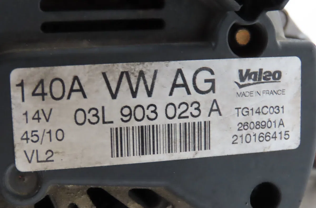 Alternateur Volkswagen GOLF VI (5K1) 1.6 tdi (2009-2012) 5 portes occasion