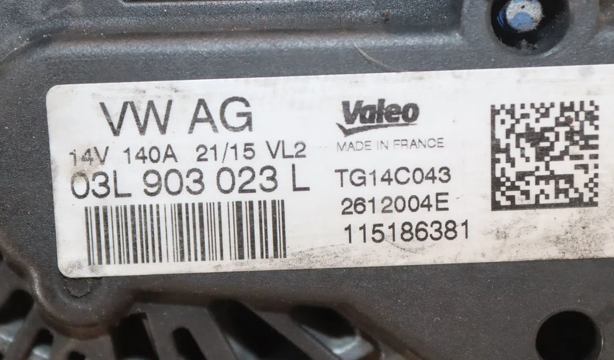 Alternateur Volkswagen GOLF VII (5G1, BQ1, BE1, BE2) 1.6 tdi (2012-2017) occasion