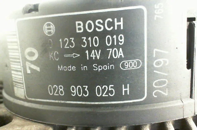 Alternateur VOLKSWAGEN POLO III Phase 1 10-1994--11-1999 1.4i 8v 60ch occasion