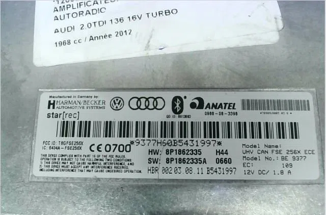Amplificateur autoradio Audi A3 Décapotable (8P7) 2.0 tdi (2008-2013) occasion