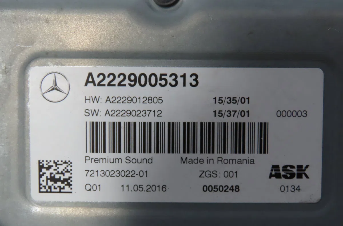 Amplificateur autoradio Mercedes-benz CLASSE C (W205) C 200 d (205.007) (2015-2018) occasion