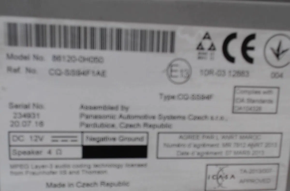 Autoradio Citroen C1 II (PA_, PS_) 1.0 vti 68 (2014) occasion