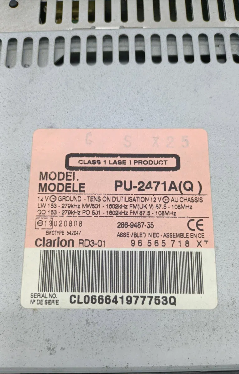 Autoradio CITROEN C3 1 PHASE 1 occasion