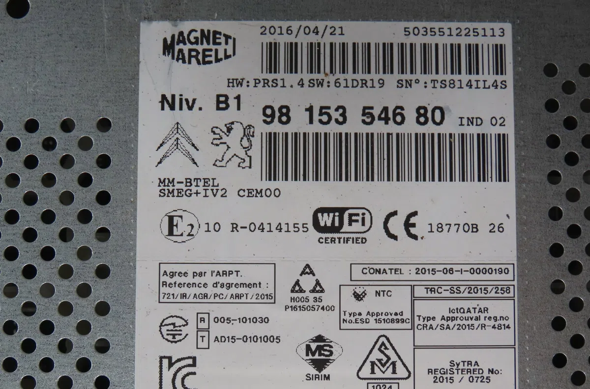 Autoradio Citroen C3 II (SC_) 1.2 vti 82 (2012-2016) 5 portes occasion