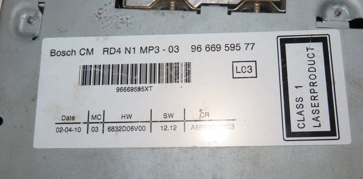 Autoradio Citroen C3 PICASSO (SH_) 1.6 hdi (2009) 5 portes occasion