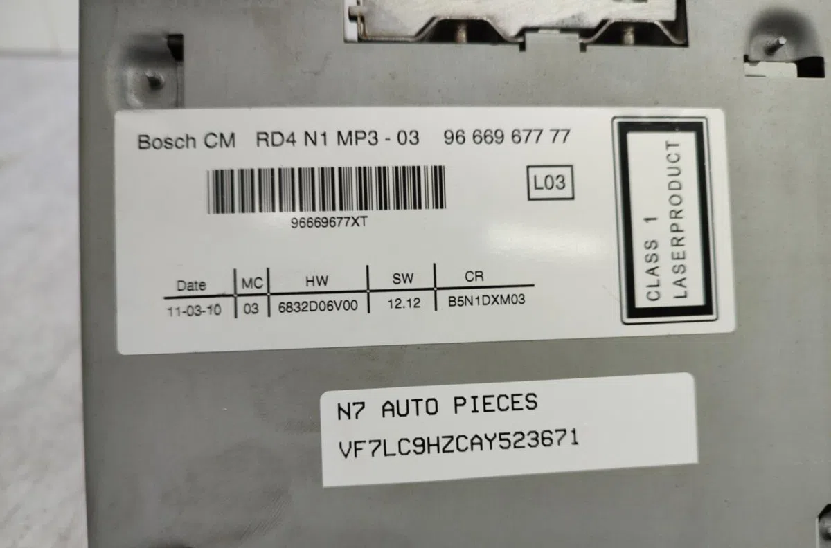 Autoradio CITROEN C4 1 PHASE 2 occasion