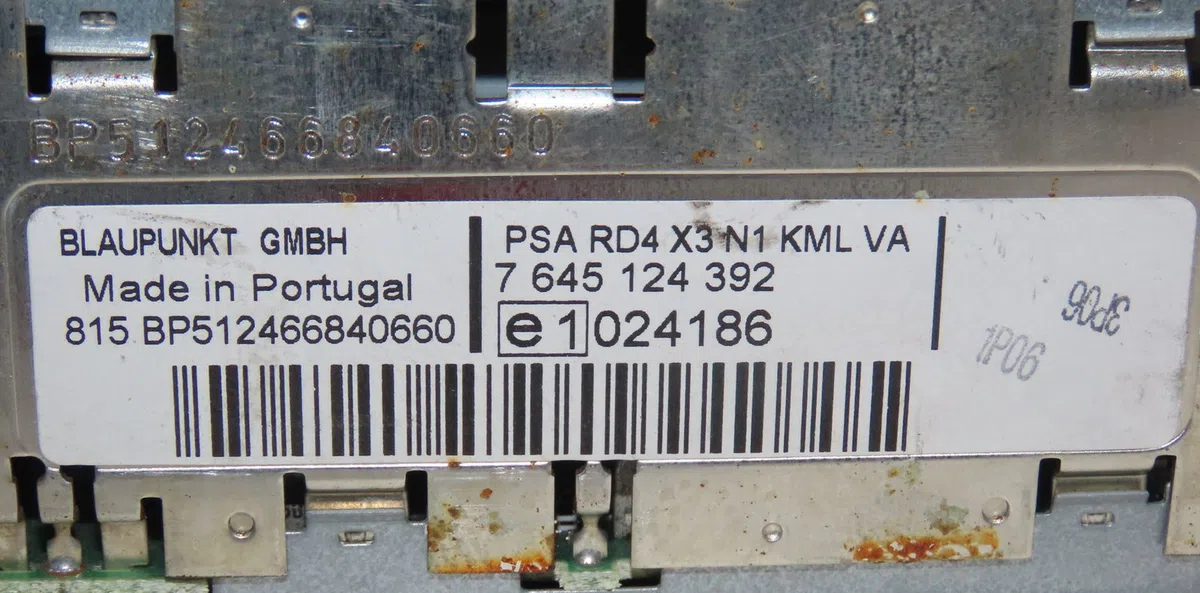 Autoradio Citroën C5 II (RC_) 1.6 hdi (rc8hzb) (2004-2008) occasion