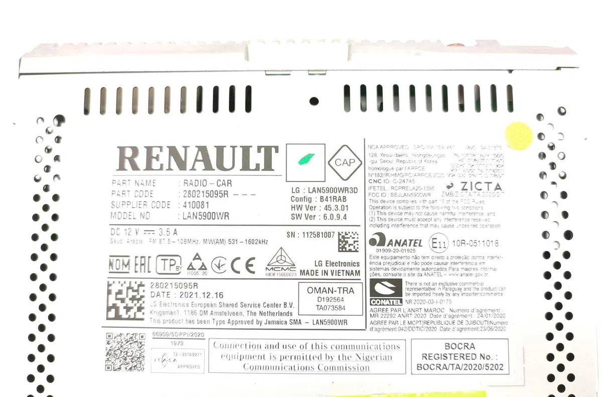 Autoradio DACIA SANDERO 3 occasion