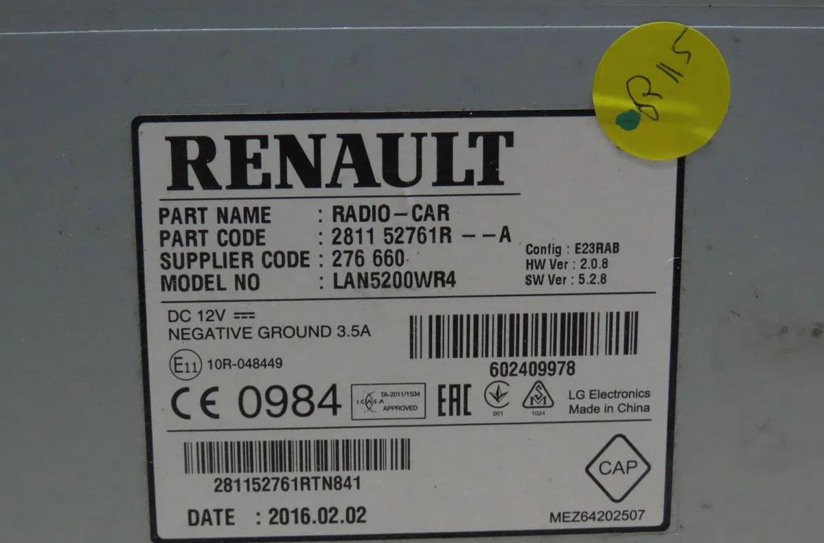 Autoradio Dacia SANDERO II 1.5 dci (2012) 5 portes occasion