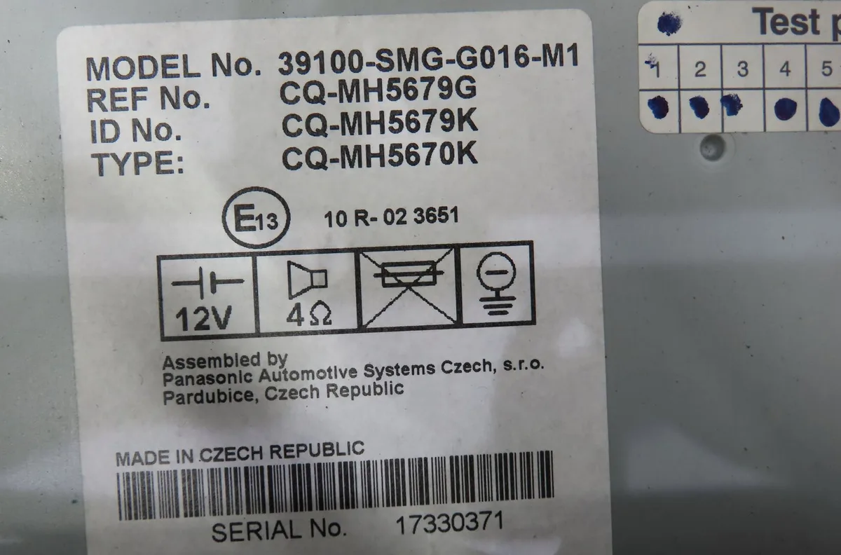 Autoradio Honda CIVIC VIII Hatchback (FN, FK) 2.2 ctdi (fk3) (2005) 5 portes occasion