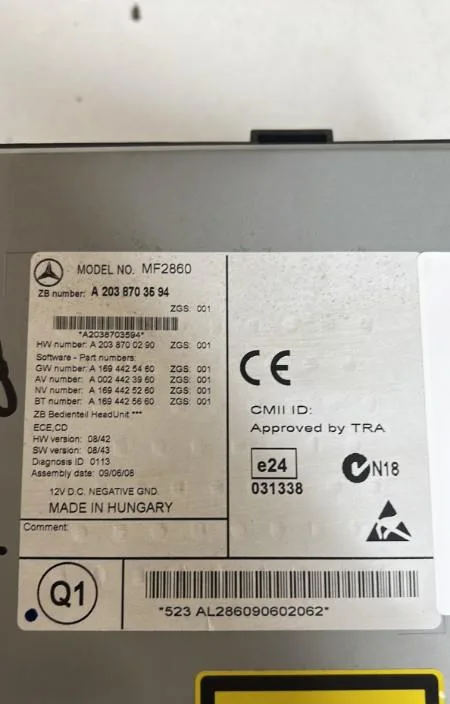 Autoradio Mercedes-benz CLASSE CLC (CL203) Clc 220 cdi (203.708) (2008-2011) occasion