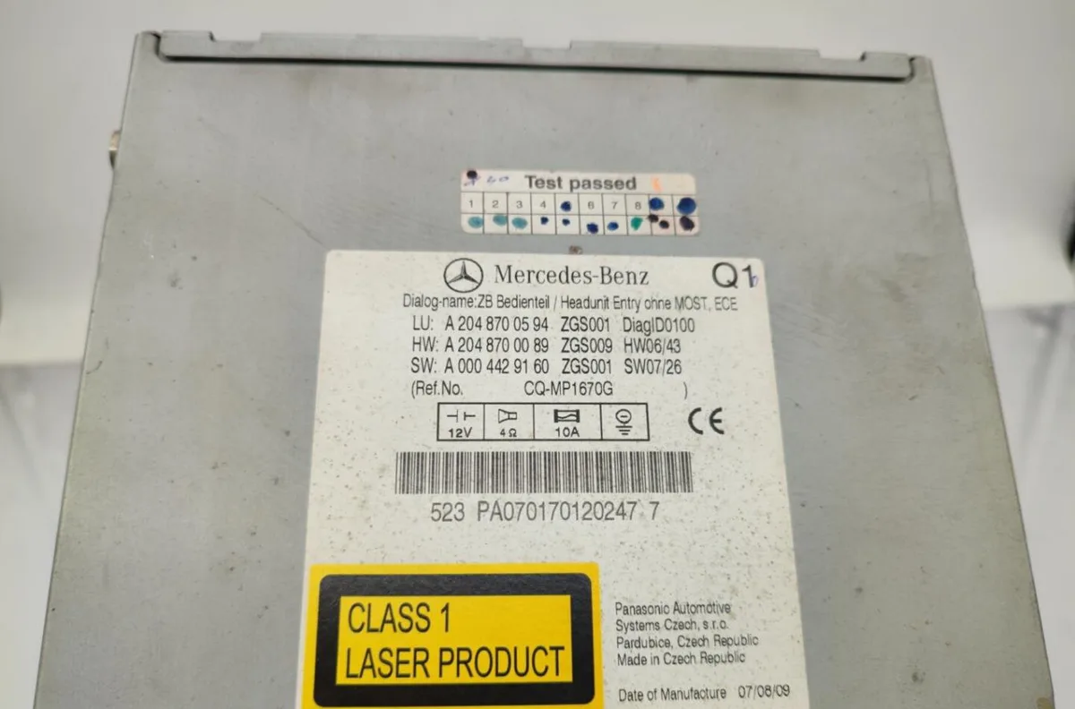 Autoradio MERCEDES CLASSE C 204 PHASE 1 occasion