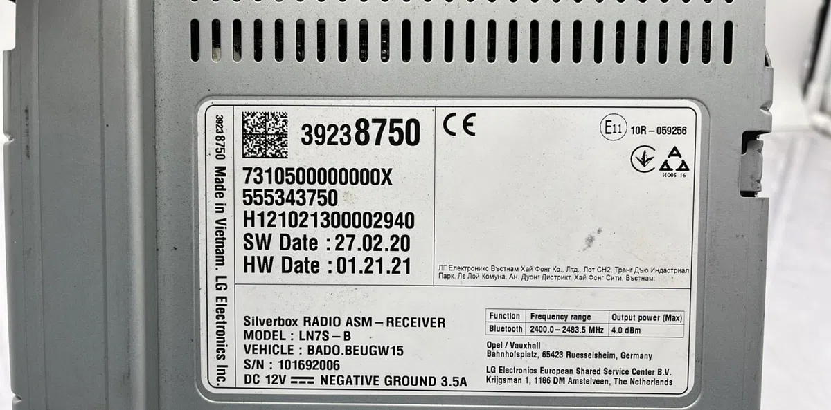 Autoradio OPEL ASTRA K PHASE 2 occasion