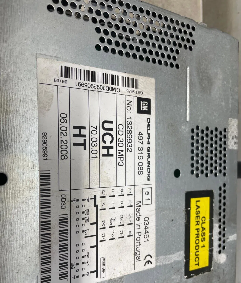 Autoradio Opel ZAFIRA - ZAFIRA FAMILY B (A05) 1.7 cdti (m75) (2008-2015) 5 portes occasion