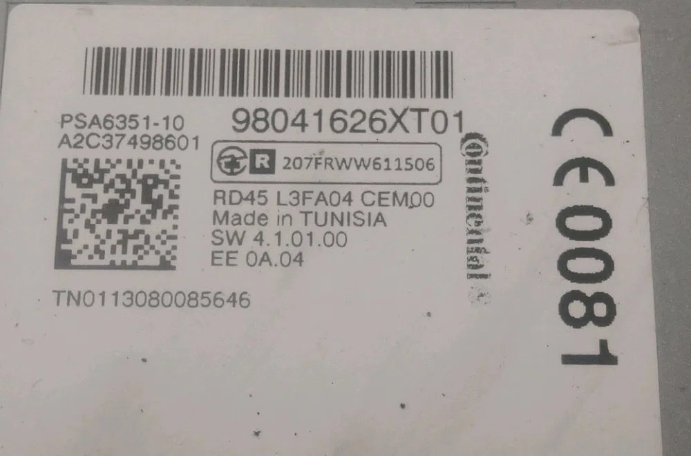 Autoradio Peugeot 5008 (0U_, 0E_) 1.6 hdi (2010-2017) occasion
