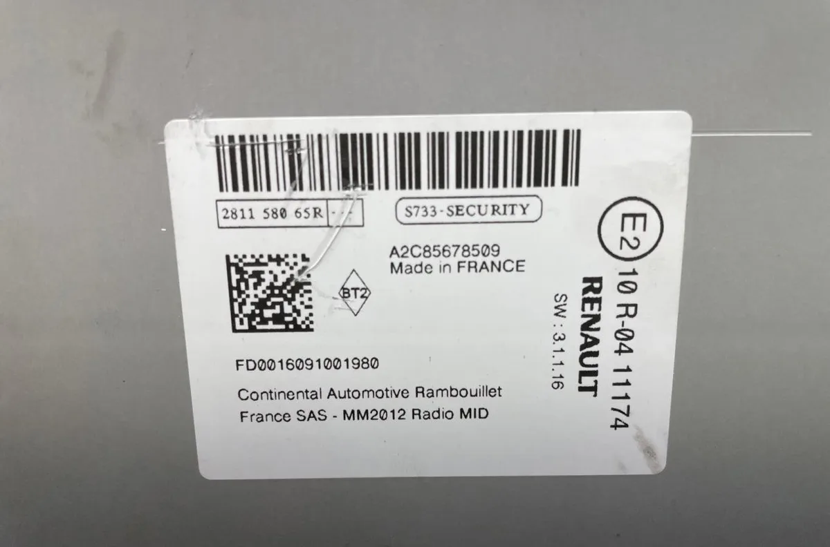 Autoradio Renault CAPTUR I (J5_, H5_) 0.9 tce 90 (2013) 5 portes occasion