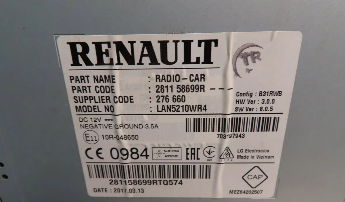 Autoradio RENAULT CLIO 2017 occasion