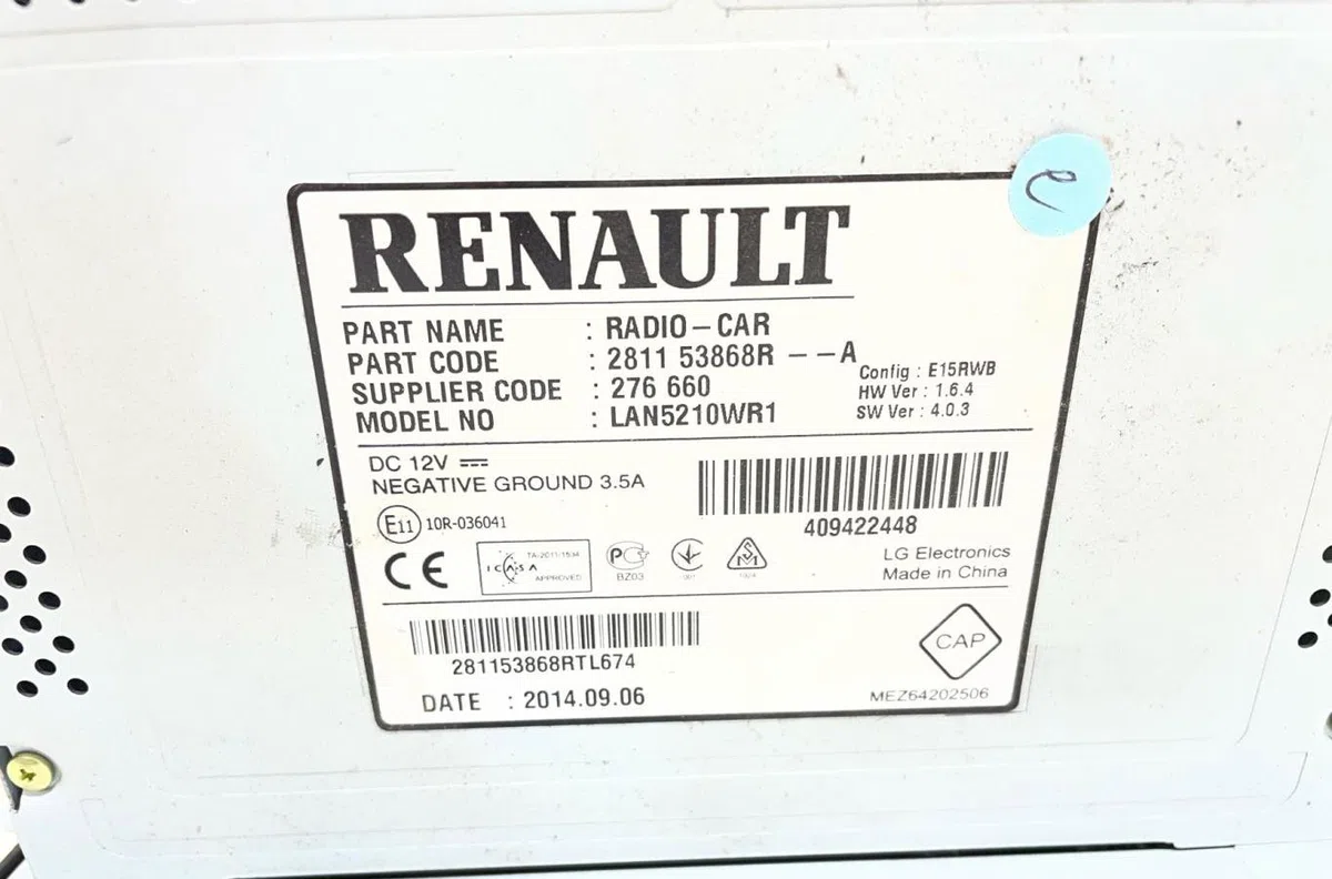 Autoradio RENAULT CLIO 4 PHASE 1 BREAK occasion