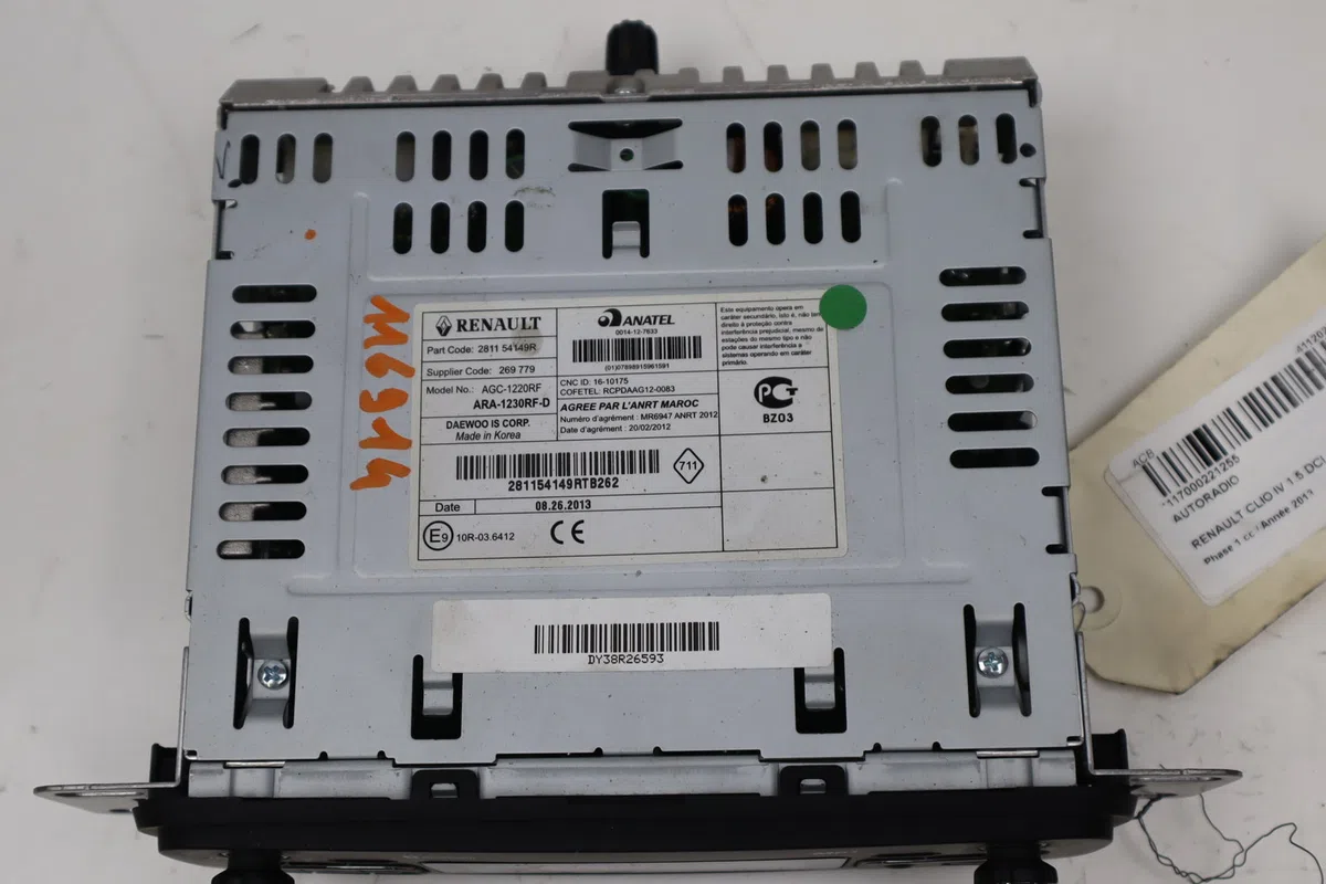 Autoradio Renault CLIO IV (BH_) 1.5 dci 75 (2012) 5 portes occasion