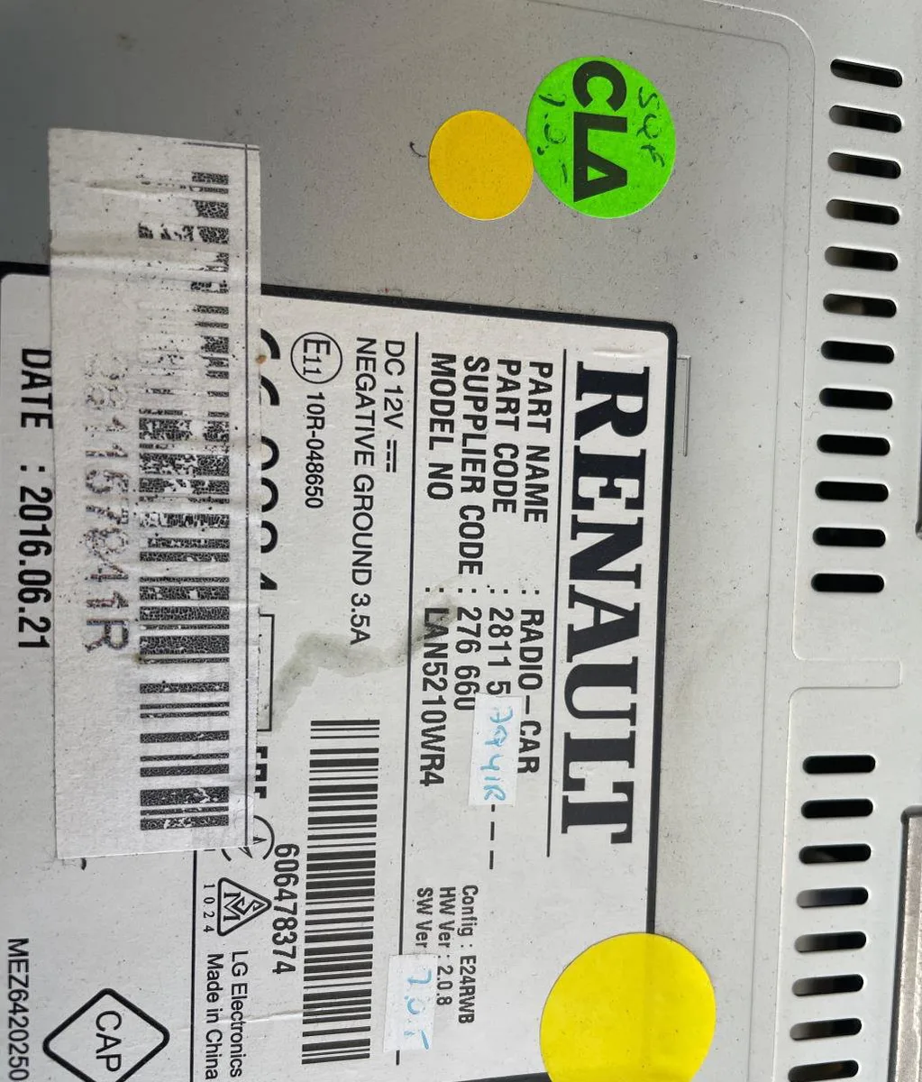 Autoradio Renault CLIO IV (BH_) 1.5 dci 75 (2012) 5 portes occasion
