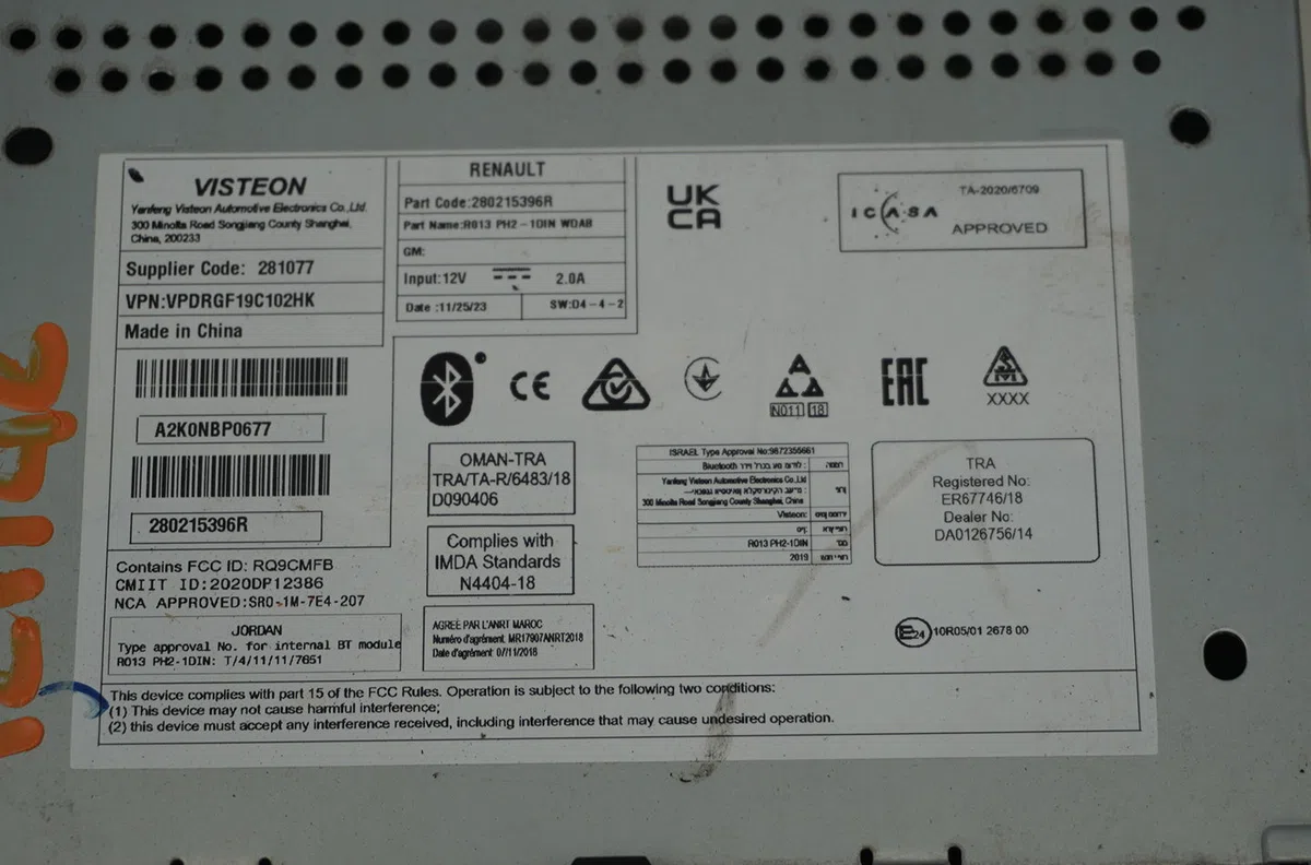 Autoradio Renault EXPRESS Camionnette-Monospace 1.5 blue dci 95 (f6ab) (2021) occasion