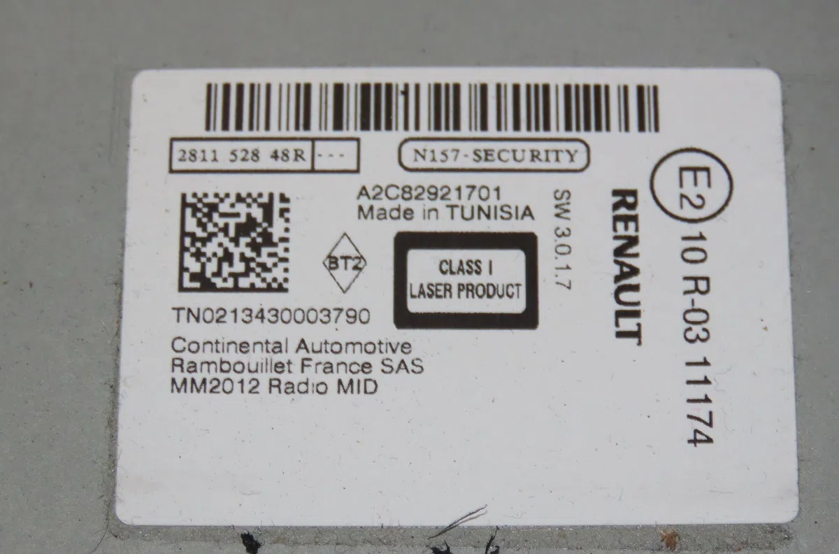 Autoradio Renault SCÉNIC III (JZ0-1_) 1.6 dci (jz00, jz12) (2011) 5 portes occasion