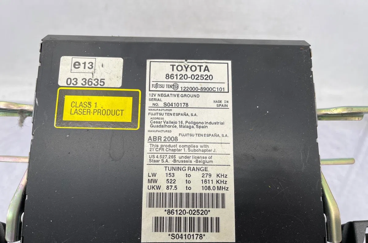 Autoradio TOYOTA AURIS 1 PHASE 1 occasion