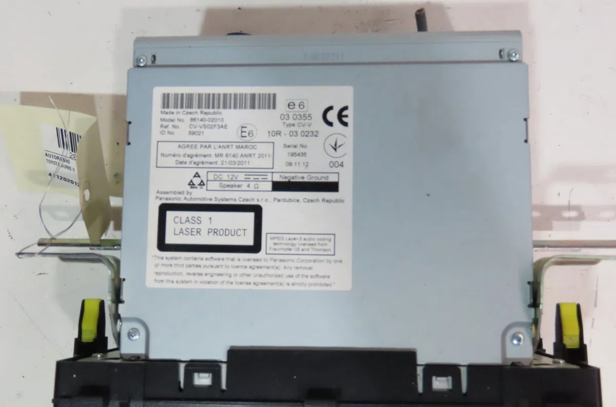 Autoradio Toyota AURIS (_E18_) 1.8 hybrid (zwe186_) (2012-2018) occasion