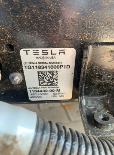 Batterie haute tension Tesla Model 3 RWD — photo 2