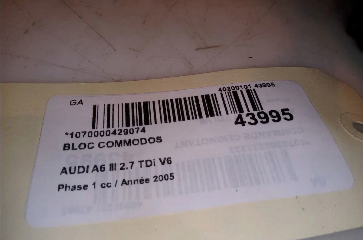 Bloc commodos Audi A6 C6 Avant (4F5) 2.7 tdi (2005-2011) occasion