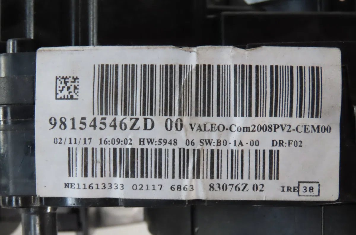 Bloc commodos Peugeot 308 II (LB_, LP_, LW_, LH_, L3_) 1.6 hdi 100 (2014-2021) 5 portes occasion