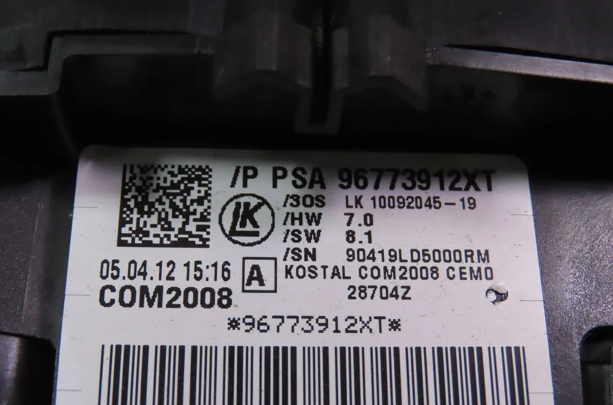 Bloc commodos Peugeot 5008 (0U_, 0E_) 1.6 hdi (2010-2017) 5 portes occasion