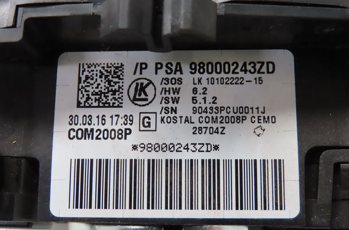 Bloc commodos Peugeot 508 SW I (8E_) 2.0 hdi rxh hybrid4 (2010-2018) occasion
