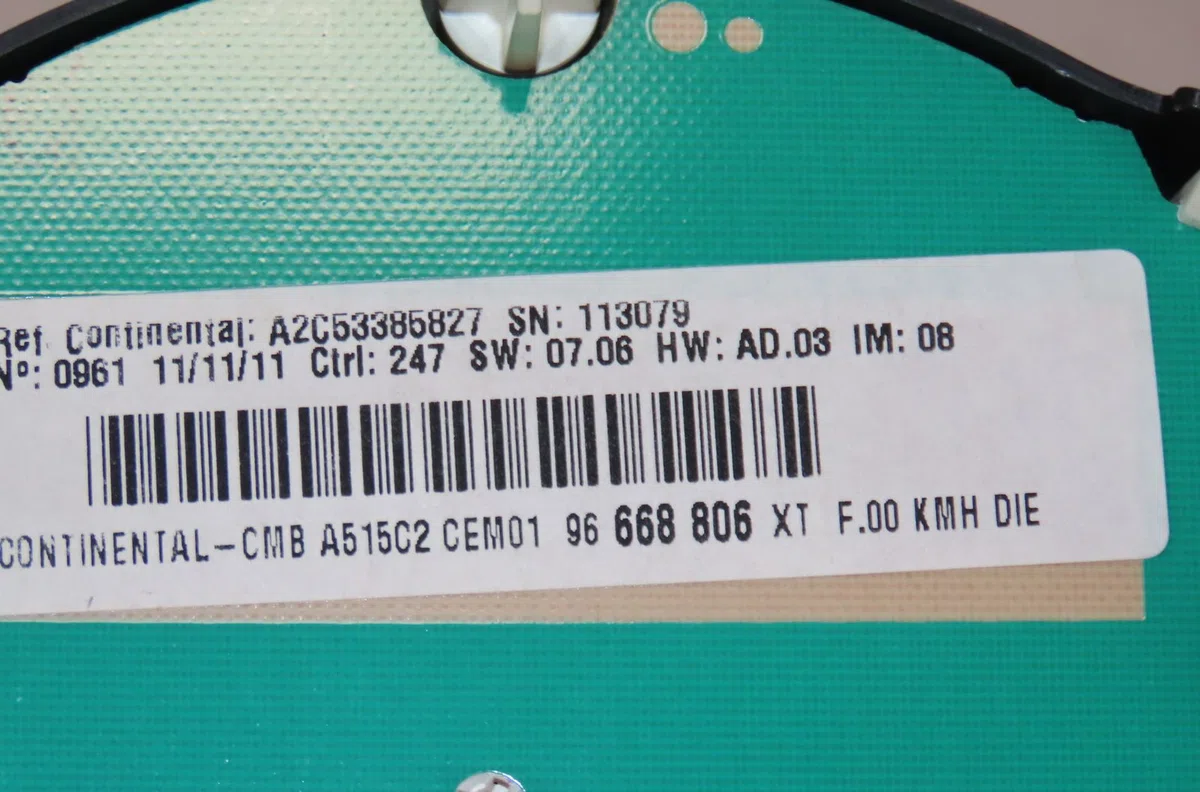Bloc compteurs Citroën C3 II (SC_) 1.4 hdi 70 (sc8hzc, sc8hr0, sc8hp4) (2009) 5 portes occasion
