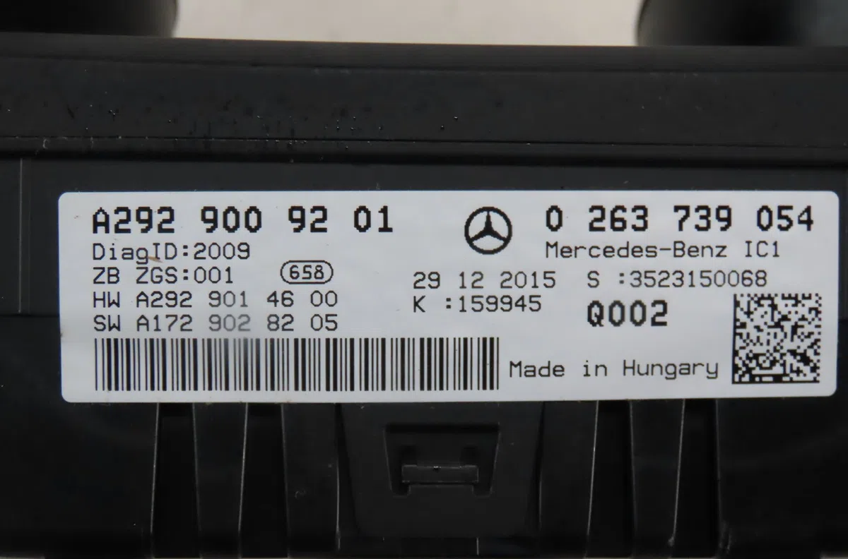 Bloc compteurs Mercedes-benz GLE (W166) Amg 43 4-matic (166.064) (2016-2018) occasion