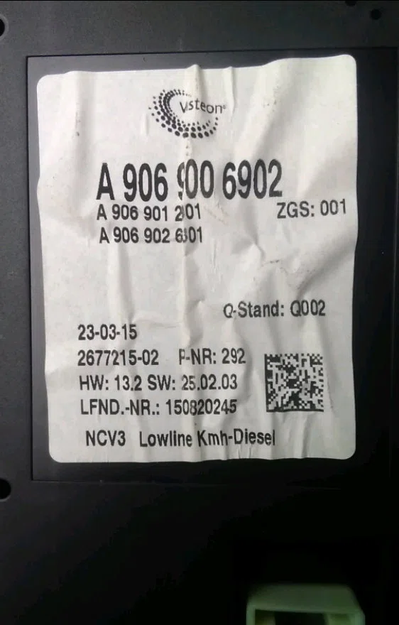 Bloc compteurs Mercedes-benz SPRINTER 5-t Camion plate-forme-Châssis (B906) 513 cdi (906.155, 906.253, 906.255, 906.153)