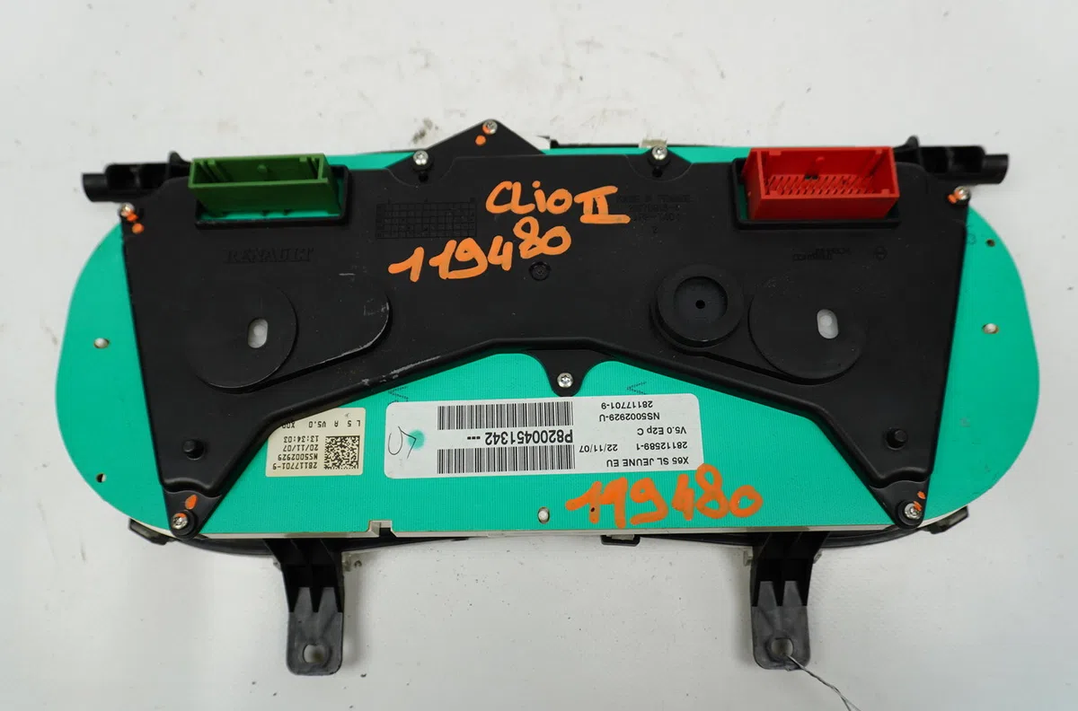 Bloc compteurs Renault CLIO II (BB_, CB_) 1.2 16v (bb05, bb0w, bb11, bb27, bb2t, bb2u, bb2v, cb05,... (2001-2016) 3 port