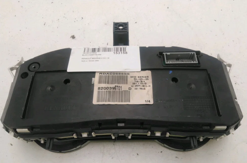 Bloc compteurs Renault MEGANE II Coupé-Cabriolet (EM0-1_) 1.9 dci (2003-2009) occasion