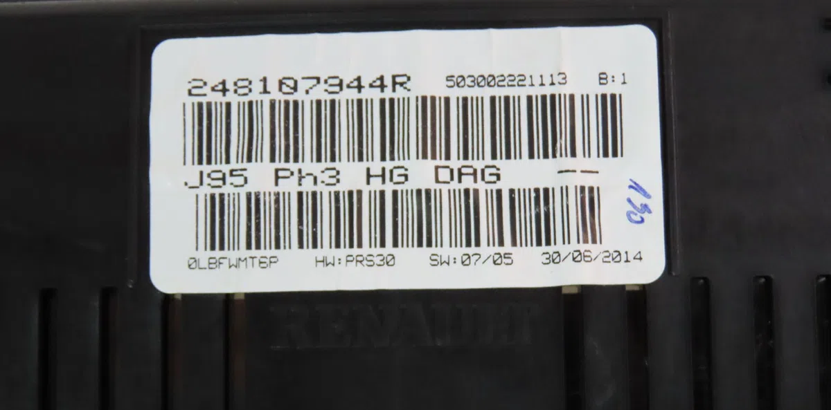 Bloc compteurs Renault SCÉNIC III (JZ0-1_) 1.5 dci (2009) 5 portes occasion