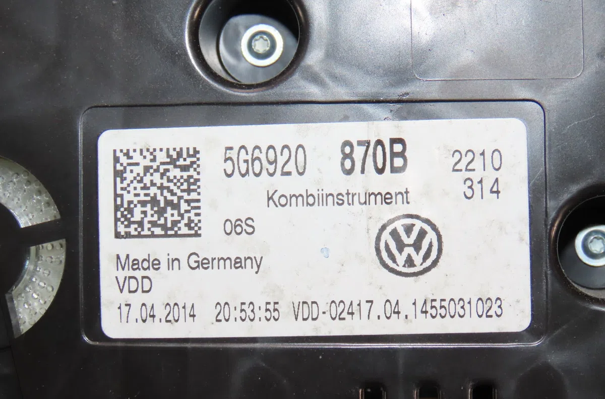 Bloc compteurs Volkswagen GOLF VII (5G1, BQ1, BE1, BE2) 2.0 r 4motion (2013-2020) occasion