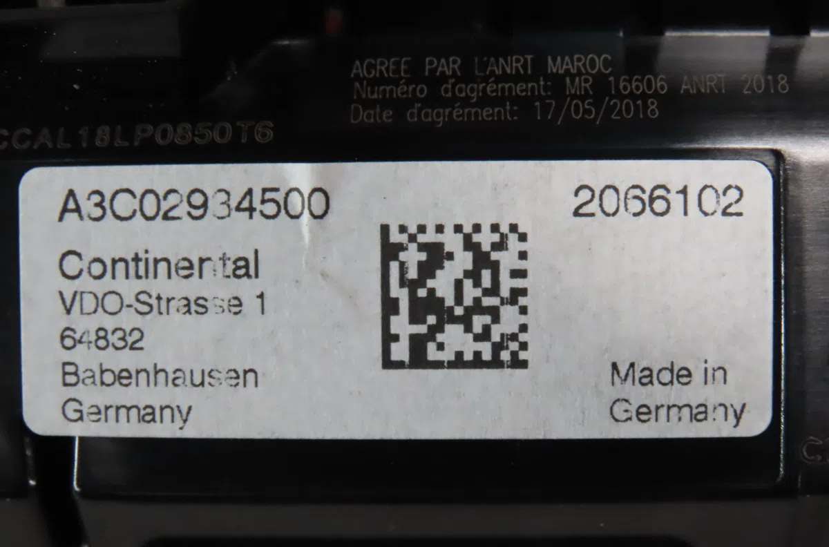 Bloc compteurs Volkswagen POLO VI (AW1, BZ1, AE1) 1.0 tsi (2017) occasion